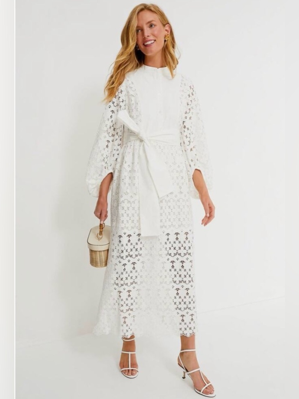 TUCKERNUCK White Lace Calliope Dress Small